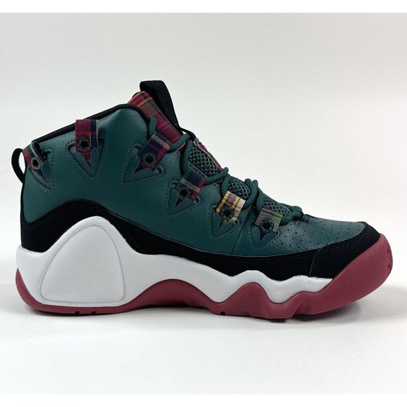 Fila Grant Hill 1 Mens Forest Green Maroon Hi Top Basketball Shoes Sneakers - Picture 5 of 9